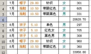 Excel利用“组合及分级显示”同时隐藏多行或多列