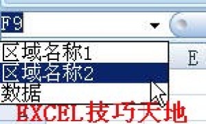 如何在Excel中同时查看多个已定义名称的区域